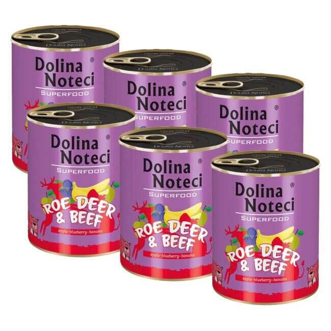 DOLINA NOTECI Superfood z sarną i wołowiną 6 x 800 g