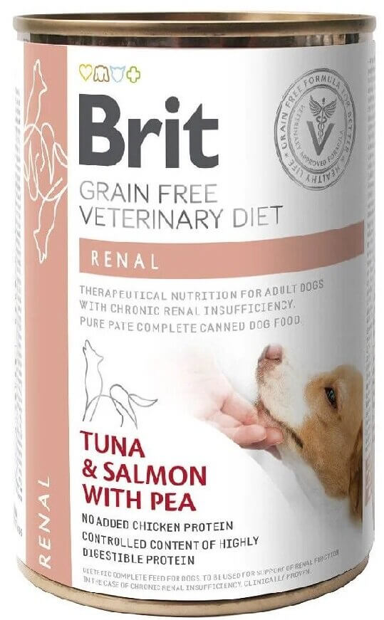 BRIT Grain Free Veterinary Diets Dog Can Renal Tuńczyk z łososiem