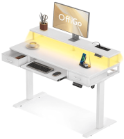 biurko z półką na klawiaturę